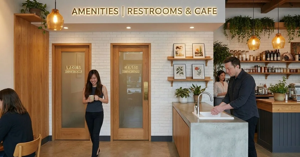 Bright Muji-inspired cafe interior at Bubbs & Bites with seating and amenities visible