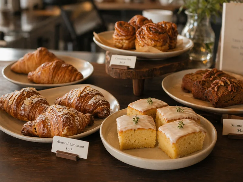 Cakes and pastries at Bubbs & Bites