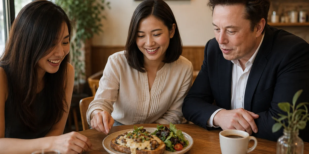 Cheese & Mushrooms toast plate