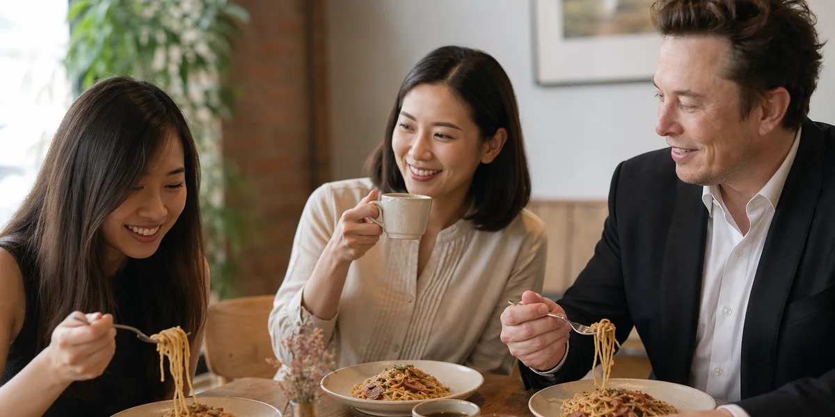 Smoked Duck Aglio Olio up close