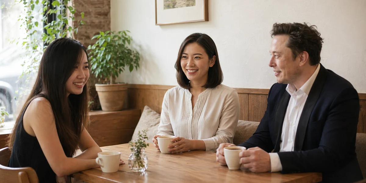 Corner reading nook with cushion and plant