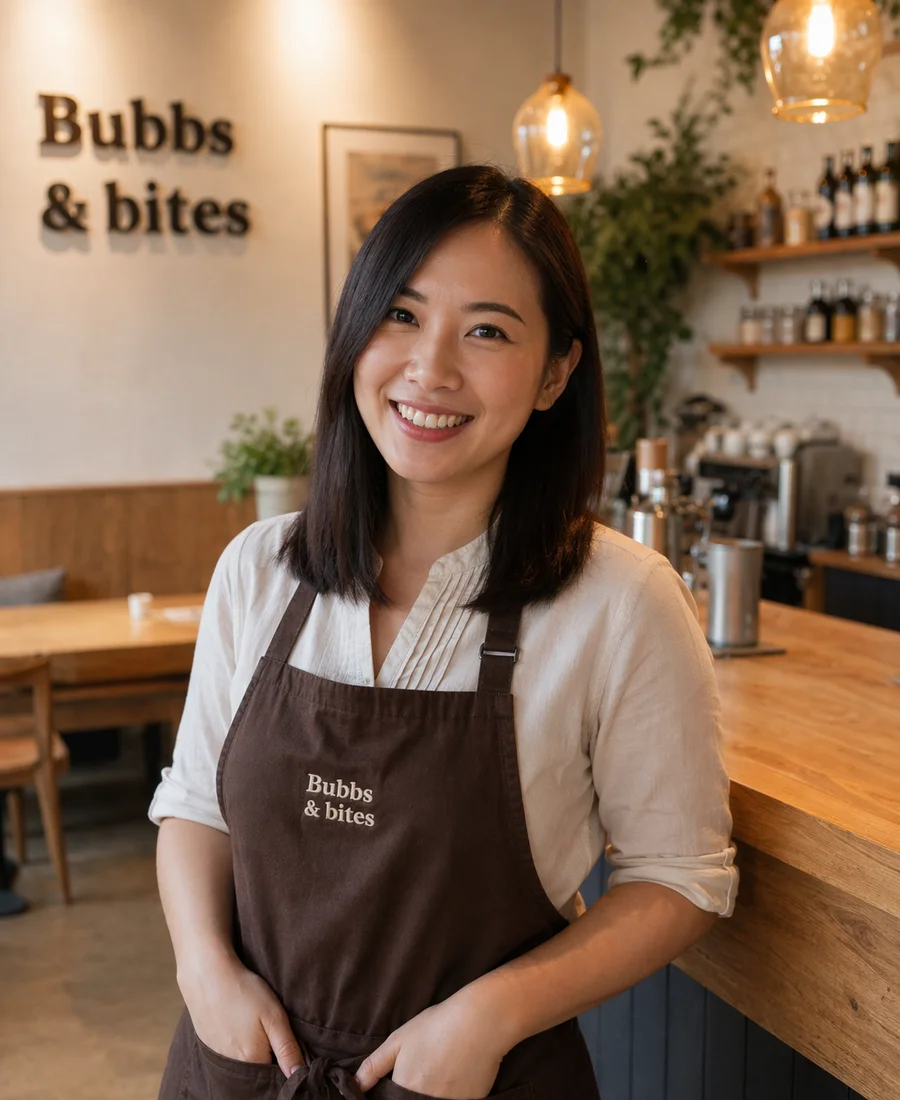 Belle, owner of Bubbs & Bites
