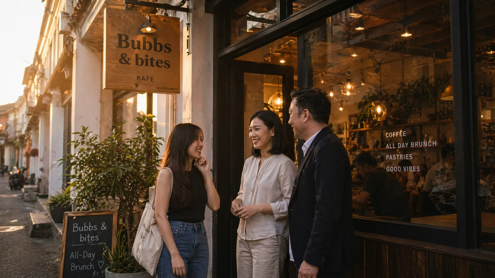 Exterior of Bubbs & Bites cafe in Dataran Sunway