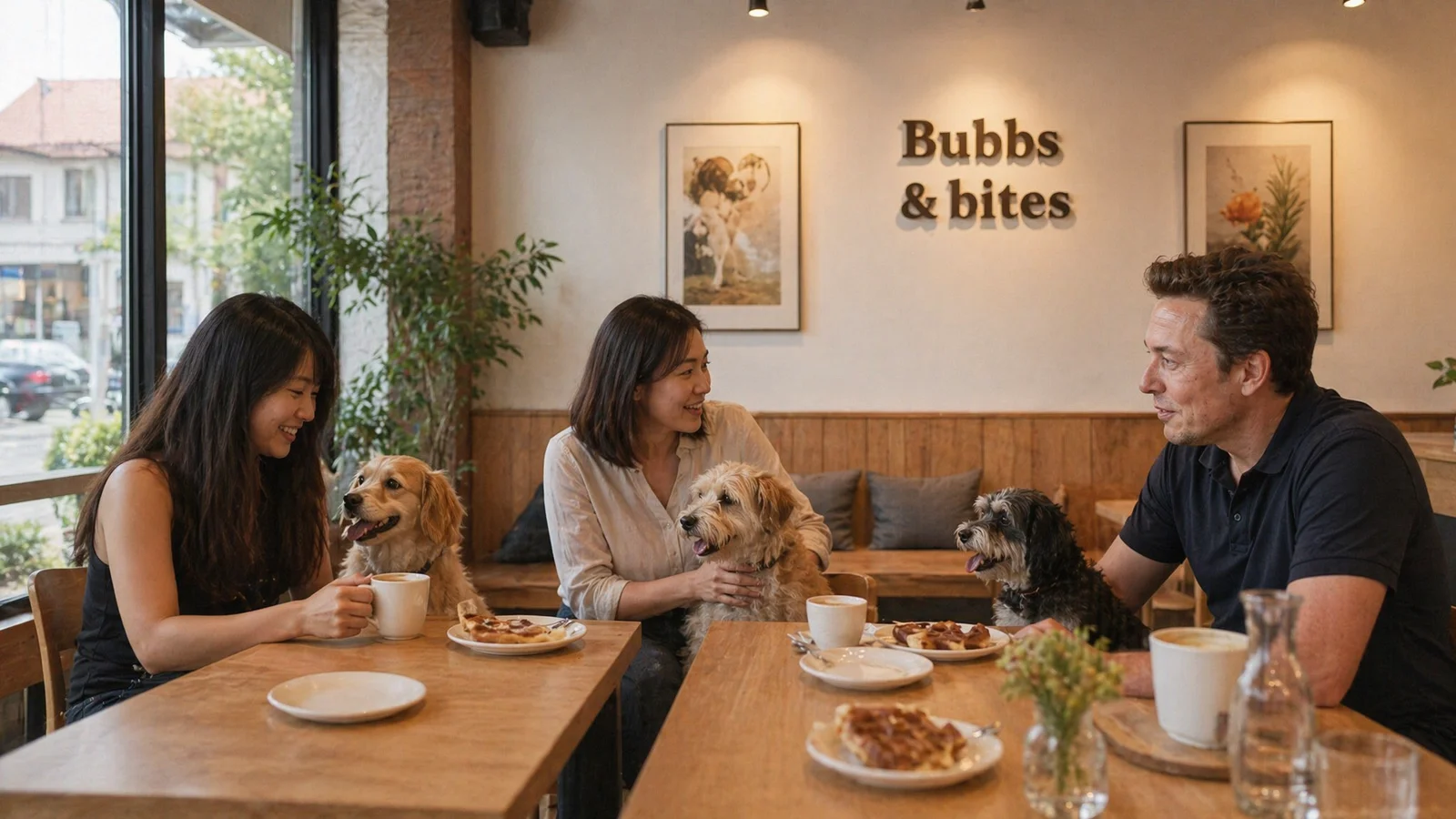 Saturday pet play brunch at Bubbs & Bites